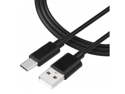 Tactical kábel USB-A/USB-C 12mm 1m Čierny