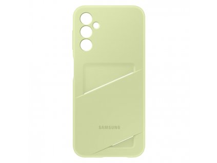 Samsung A14 / A14 5G - Silikónové púzdro Card Slot limetkové EF-OA146TGEGWW