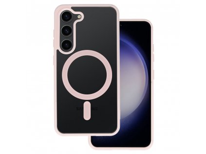 Clear Case Magnetic - Samsung Galaxy S23 ružový