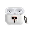 Karl Lagerfeld - Airpods Pro obal biely KLACAPSILGLWH