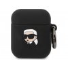 Karl Lagerfeld - Airpods 1/2 obal čierny KLA2RUNIKK