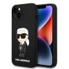 karl lagerfeld liquid silicone ikonik nft zadni kryt pro iphone 15 black i77481