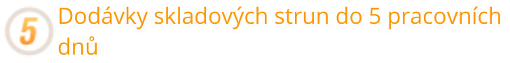 Dodávky skladových strun do 5 pracovních dnů 