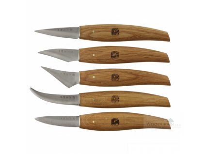 Sada řezbářských nožů Hiro - 5 ks
