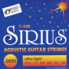 Sirius S-350 (.010 - .043), mosaz - extra super light