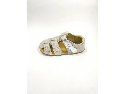 EF BAREFOOT SANDÁLKY SILVER