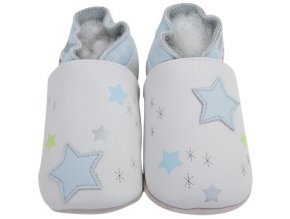 Chaussons cuir Ciel Etoile Front