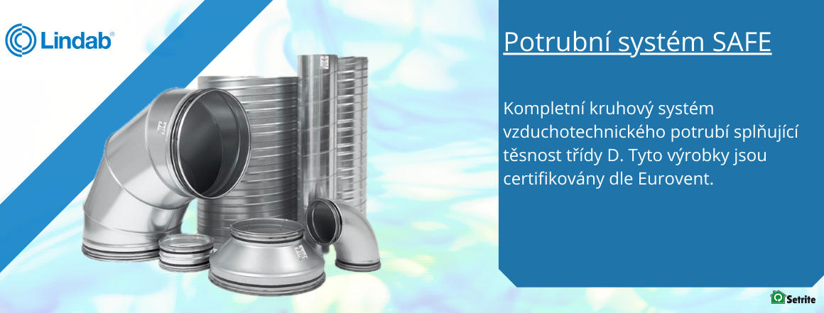 Lindab, spiro potrubí, tvarovky