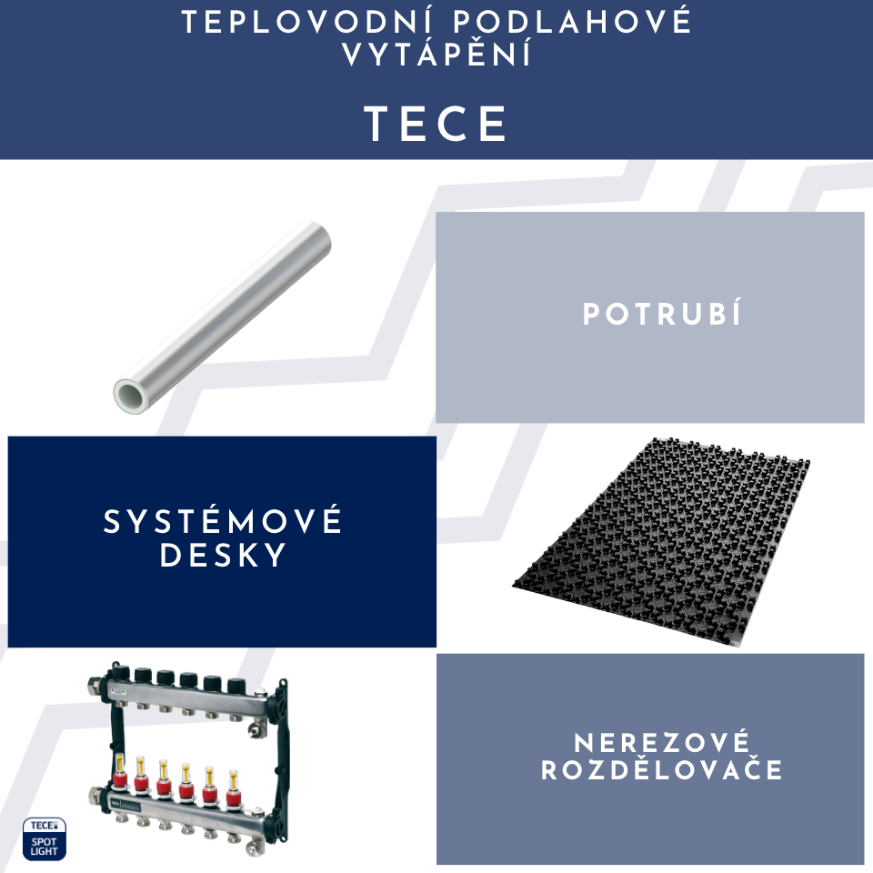 TECE PODLAHOVÉ VYTÁPĚNÍ