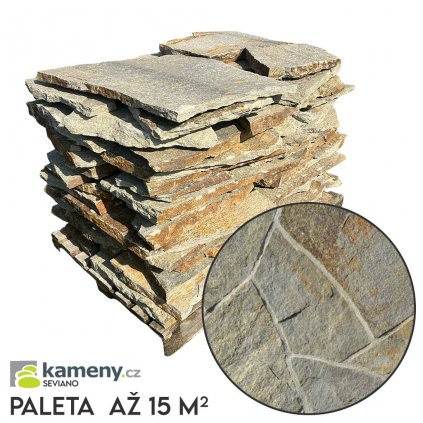 Nepravidelná pojazdová dlažba - Kora Medu - paleta až 15 m2