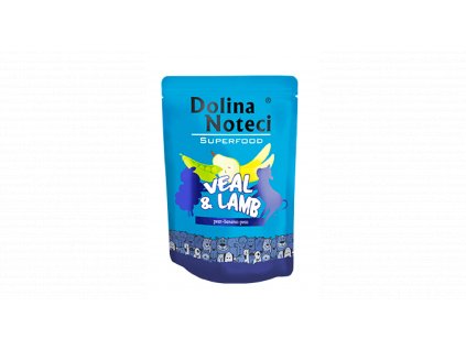 DOLINA NOTECI SUPERFOODS telecí a jehněčí kapsička pro psy 300 g