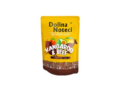DOLINA NOTECI SUPERFOODS klokan a hovězí kapsička pro psy 300 g