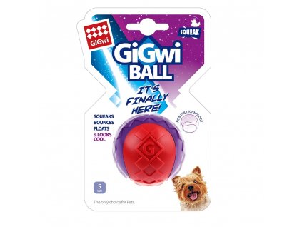 GiGwi Ball míček S červeno/purpurový