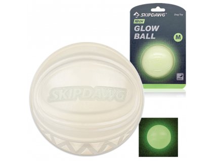 GiGwi Skipdawg Neon Glow Ball zářící míč