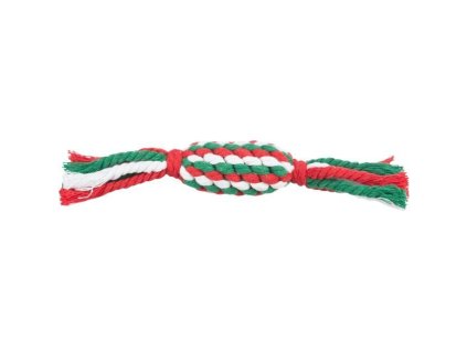 Xmas CANDY - vánoční uzlovaný bombon , 24 cm, bavlněné lano