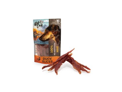 KIDDOG SUPER PREMIUM 100% kachní prsa bez aditiv, proužky 80 g