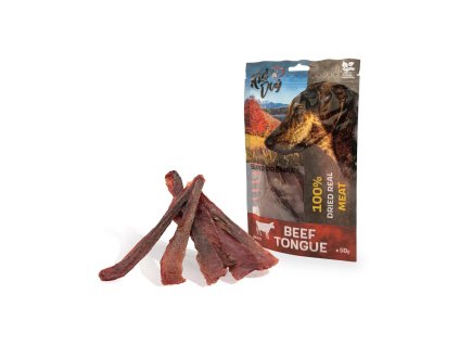 KIDDOG SUPER PREMIUM 100% hovězí jazyk, tenké plátky 50 g