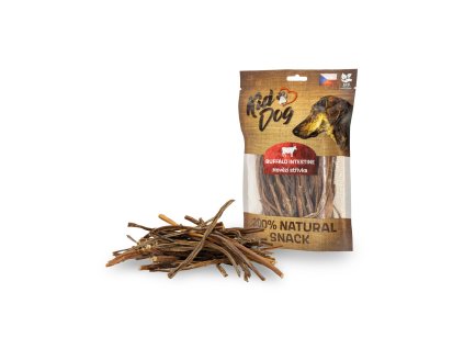 KIDDOG 100% Natural Snack, hovězí střívka tenká 12 cm / 120 g