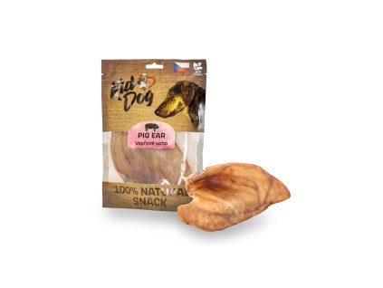 KIDDOG 100% Natural Snack, vepřové ucho 1 ks