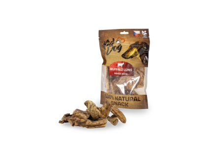 KIDDOG 100% Natural Snack, hovězí plíce 4-8 cm/ 80 g