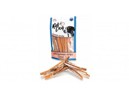 KIDDOG 100% lososové proužky 80 g