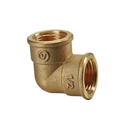 Koleno mosadz FF TWIST