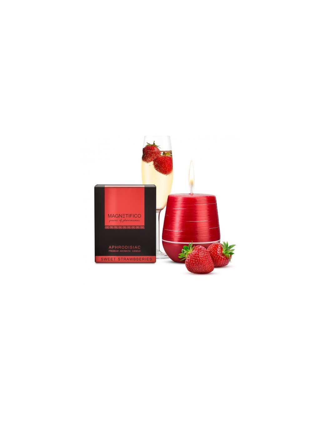 Magnetifico aphrodisiac candle Sweet strawberries / aphrodisiac scented  candle 