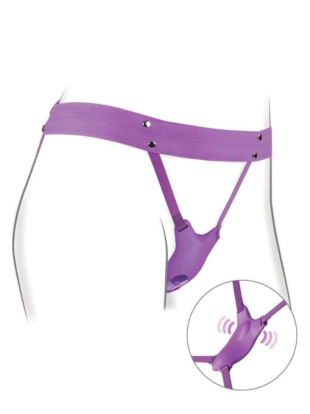 Pipedream Fantasy For Her Ultimate Butterfly Strap-On - Purple - SexDolls.cz