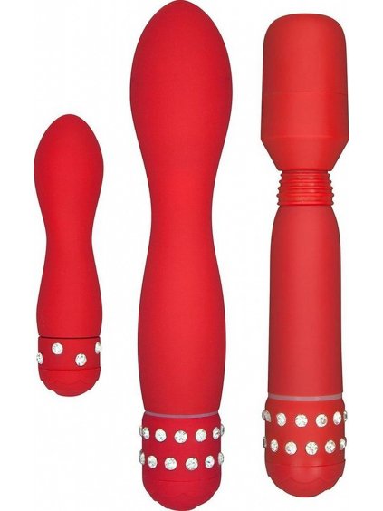 10045 5 toyjoy diamond triple pleasure pack eroticky set vibratoru cervena