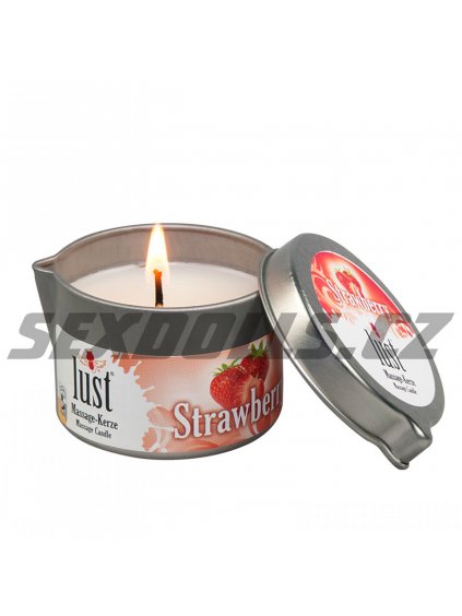 10423 1 lust masazni svicka massage candle strawberry 50 ml