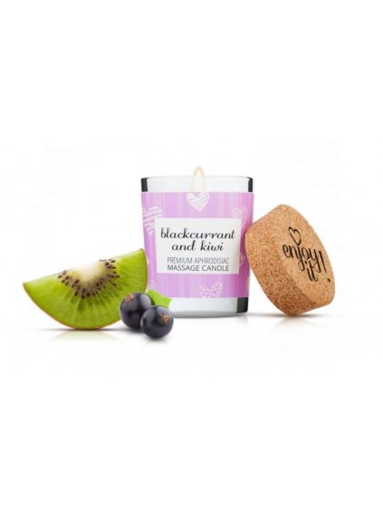 10933 15 masazni svicka na telo magnetifico enjoy it blackcurrant and kiwi 70 ml