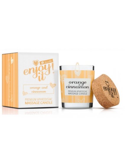 10939 16 masazni svicka na telo magnetifico enjoy it orange and cinnamon 70 ml