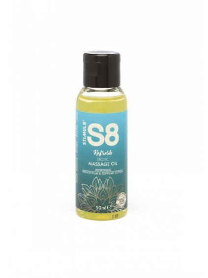 11032 2 stimul8 s8 massage oil 50ml french plum egyptian cotton