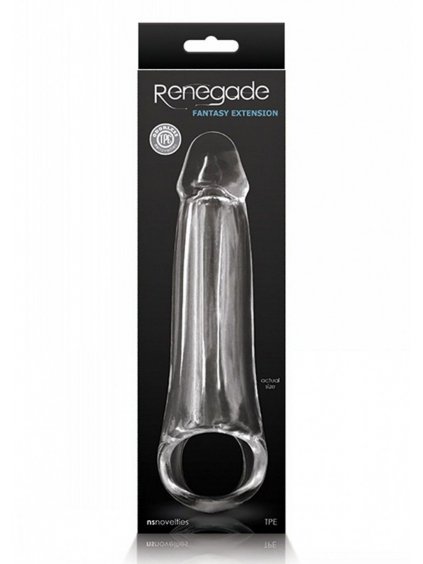 11050 2 renegade fantasy extension vel m luxusni nastavec na penis transparentni