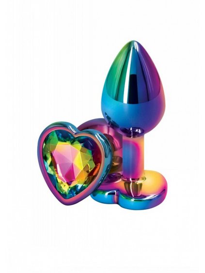 NS Novelties Rear Assets Multicolor Heart vel.S - análny kolík