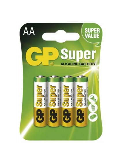 11710 1 alkalicka baterie gp super aa lr6 4 ks