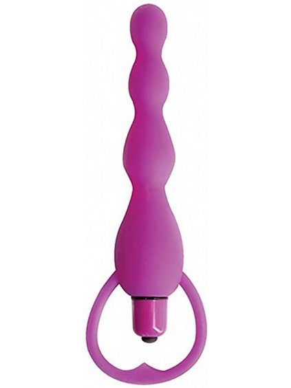 11785 3 climax topco silicone vibrating bum beads 13 3 cm purple