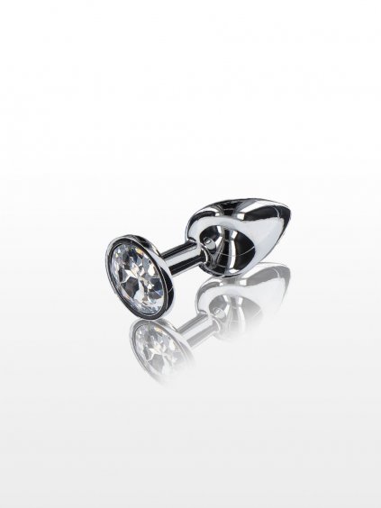 ToyJoy Starlight Booty Jewel Small - análny kolík - Silver