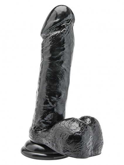 TOYJOY Get Real Dildo 7 Inch with Balls - Black