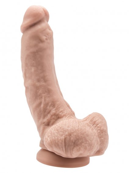 TOYJOY Get Real Dildo 8 Inch with Balls - Light skin tone
