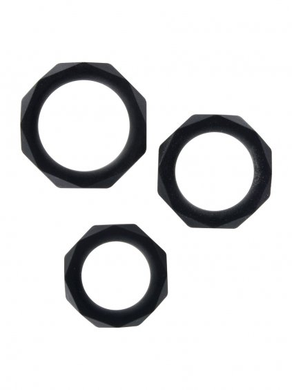 TOYJOY Manpower Power Halo C-Ring Set - Black