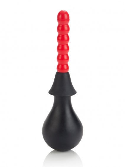 CalExotics Water Systems Ribbed Anal Douche - Black