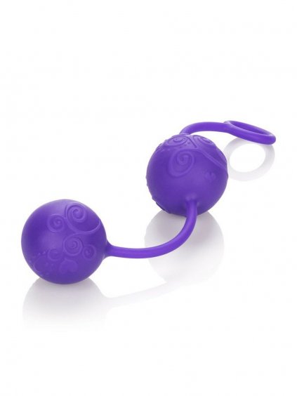 CalExotics Kegel Exercisers Posh Silicone O Balls - Purple