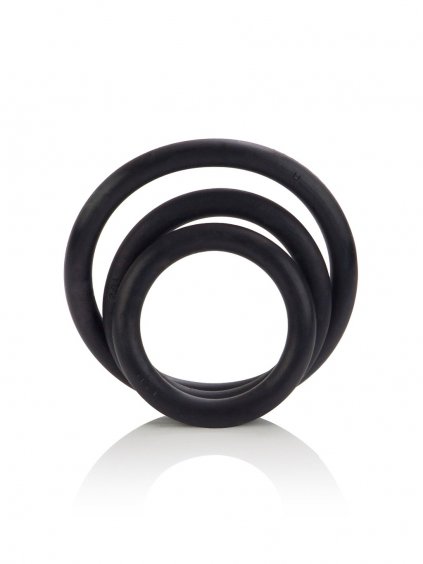 CalExotics Rings Rubber Ring - 3 Piece Set - Black