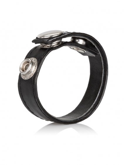 CalExotics Rings Leather 3-Snap Ring - Black
