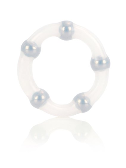 CalExotics Rings Metallic Bead Ring - Transparent