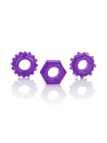 CalExotics Rings Reversible Ring Set - Purple