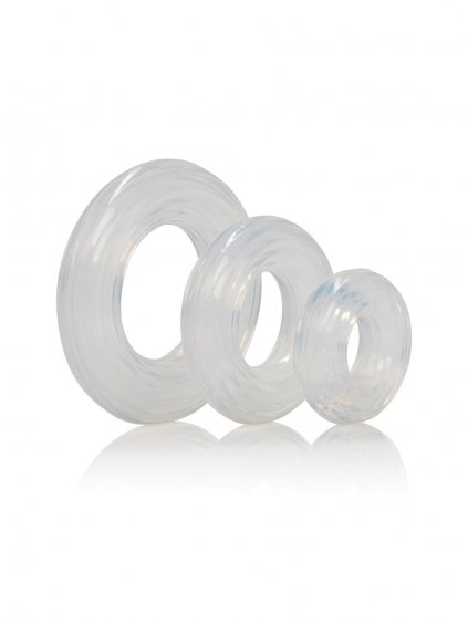 CalExotics Rings Premium Silicone Ring Set - Transparent