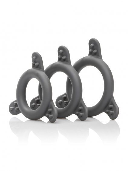 CalExotics Rings Pre Series Silicone Ring Set - Black