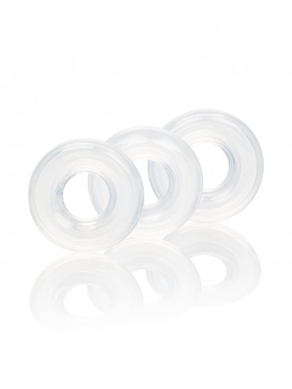 CalExotics 3 Stacker Rings - Transparent
